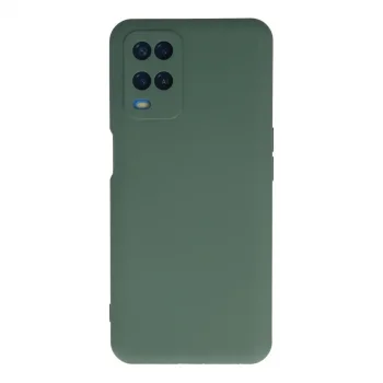 Oppo A54 4g Kılıf Nano İçi Kadife Silikon - Koyu Yeşil