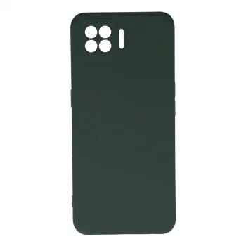 Oppo A73 Kılıf Nano İçi Kadife Silikon - Koyu Yeşil
