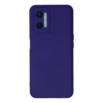 Oppo A96 Kılıf Nano İçi Kadife Silikon - Mor