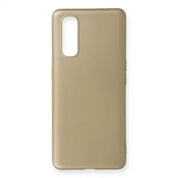Oppo Find X2 Kılıf First Silikon - Gold
