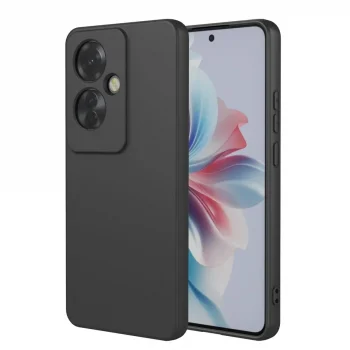 Oppo Reno 11f Kılıf First Silikon - Siyah