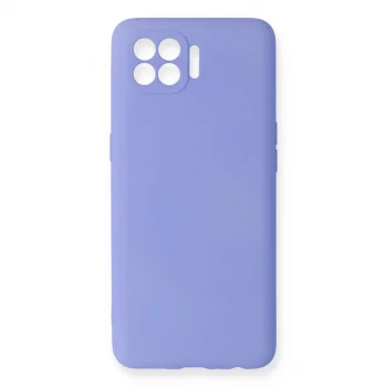 Oppo Reno 4 Lite Kılıf First Silikon - Lila