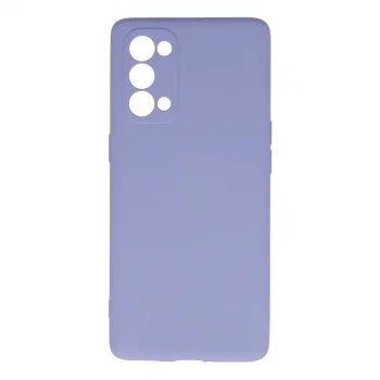 Oppo Reno 5 Pro Kılıf Nano İçi Kadife Silikon - Lila