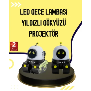 Otomatik Döner Slaytlı Üç Parlaklık Ayarlı Projektör Lamba