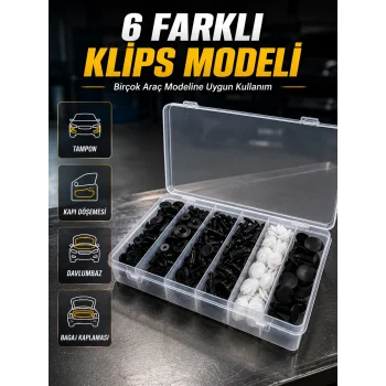 Otomotiv Plastik Klips Seti | Kaporta, Çamurluk, Davlumbaz ve İç Trim Klipsleri
