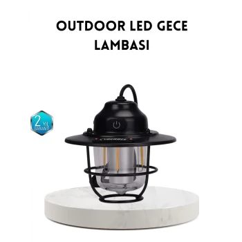 Outdoor Retro Kamp Işığı Uzun Ömürlü Pil Taşınabilir Suya Dayanıklı