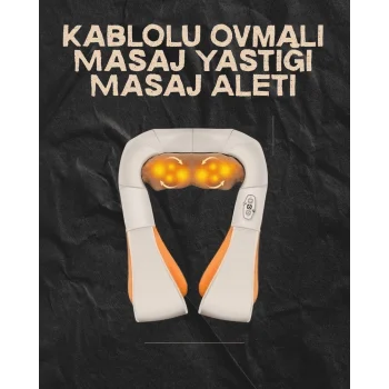 Ovmalı Isıtmalı Elektrikli Masaj Aleti – Boyun, Sırt, Bel, Omuz ve Bacak İçin Profesyonel Masaj Aleti