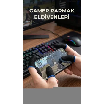 Oyuncu Eldiveni 4lü Set Konforlu Parmaklık Hassasiyetle Tasarlanmış