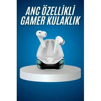Oyuncu Kulaklığı Mikrofonlu Gürültü Engelleme Gecikme Önleyici Bluetooth Kulaklık