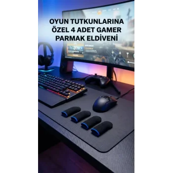 Oyuncu Parmaklık Eldiven Hassas Kontrol Konforlu Tasarım