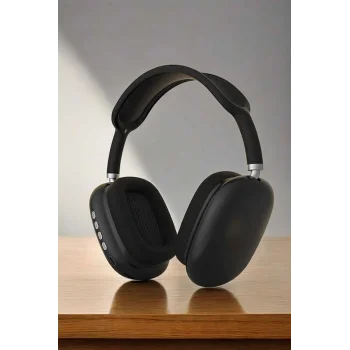 P9 Plus Kulaklık Siyah Bluetooth Bağlantılı Kulak Üstü Kablosuz ANC Özelliği