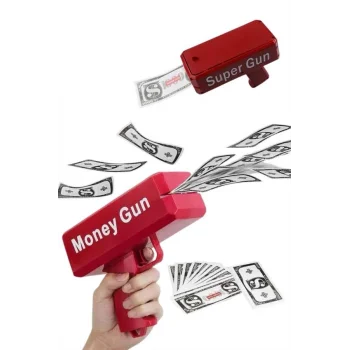 Para Dolar Atma Makinası Super Money Gun Para Saçma Fırlatma Tabancası