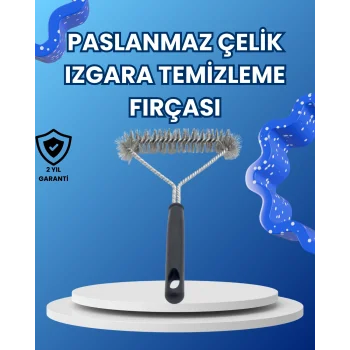 Paslanmaz Çelik Izgara Temizleme Fırçası Mangal ve Barbekü İçin
