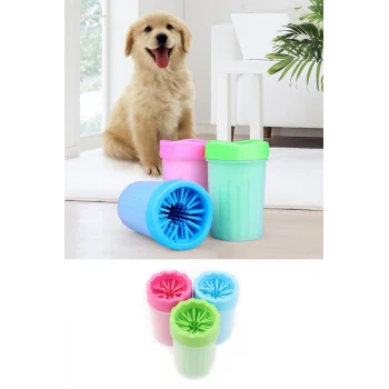 Pati Ayak Yı Kovası Silikon Jel Fırçalı Kedi Köpek  (Küçük)