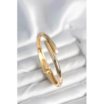 Pirinç Gold Renk Kadın Kelepçe Bileklik