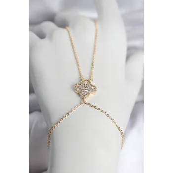 Pirinç Gold Renk Yonca Model Kadın Şahmeran