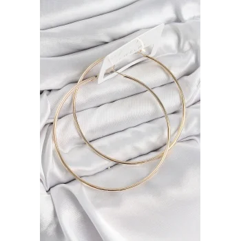 Pirinç Halka Model Gold Renk Kadın Küpe