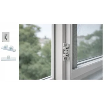 Plastik Beyaz Sineklik Çıtçıtı – Dayanıklı ve Pratik Sineklik Sabitleme Aparatı