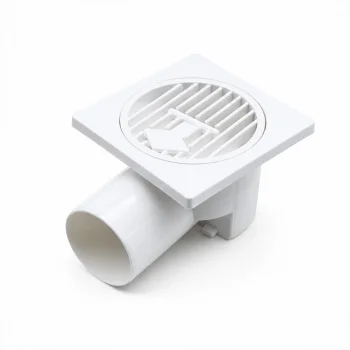 PLASTİK YER SÜZGEÇ - SİFON GİDER KAPAK YANDAN 10X10X50 (5047)