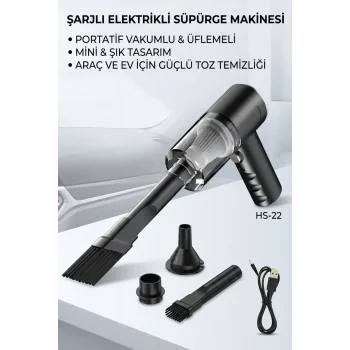 Portatif Mini Araç Süpürgesi El Tipi Kullanışlı Oto Temizlik Süpürgesi Ürün Modeli