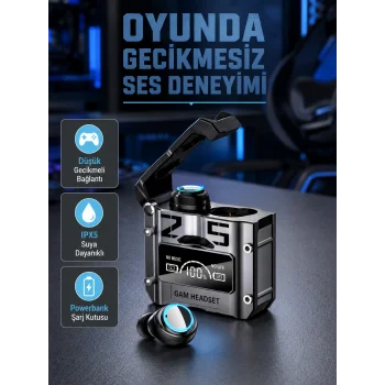Powerbank Özellikli Bluetooth Kulaklık – Ergonomik, Suya Dayanıklı