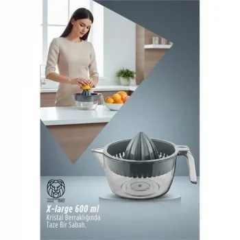 Premium 600 Ml Büyük Hazneli Manuel Limon Ve Portakal Sıkacağı 718216