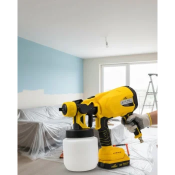 Profesyonel Akülü Püskürtme Tabanca Kablosuz Güçlü Boya Uygulama