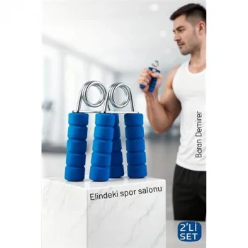 Profesyonel Çelik Yaylı El ve Bilek Egzersiz Aleti - 2li El Yayı Kondisyon Seti