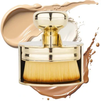 Profesyonel Geniş Pratik Tutma Saplı Gold Büyük Fondöten Yayma Fırçası (5047)