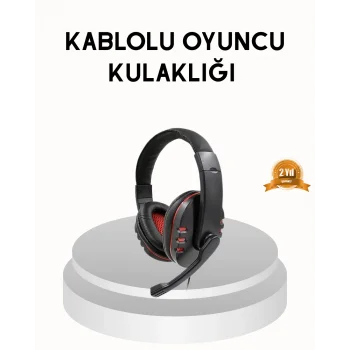 Profesyonel  Kulaklık – Mikrofonlu, Yumuşak Pedli, Stereo Ses Kalitesi, Tere Dayanıklı