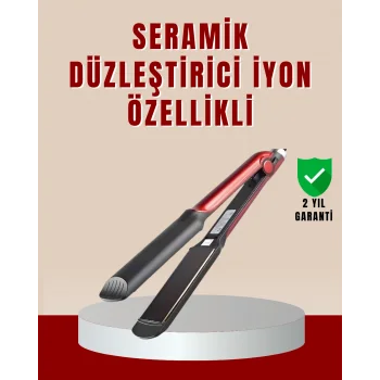 Profesyonel Saç Düzleştirici – 360° Döner Kablo ve Kompakt Tasarım