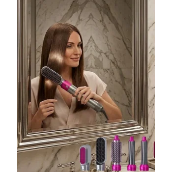 Profesyonel Saç Şekillendirici 5 Fonksiyonlu Fön Düzleştirme ve Dalga Yapma Seti