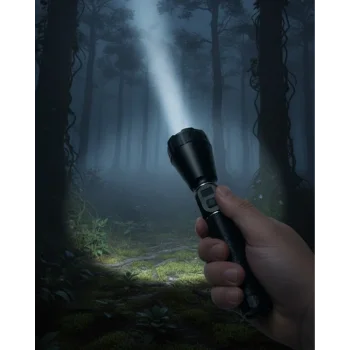 Profesyonel Şarjlı El Feneri Yüksek Parlaklık 9000mAh Bataryalı Set