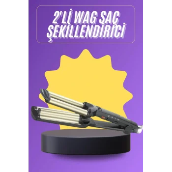 Profesyonel Seramik Kaplama Saç Şekillendirici Wag Maşa Isı Ayarlı