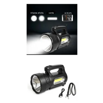 Profesyonel Ultra Güçlü LED El Feneri - Yüksek Performanslı 900 Lümen Aydınlatma