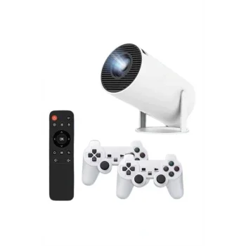 Projeksiyon Cihazı Video Oyun Konsolu 8 GB Hafıza LCD Ekran Kumandalı