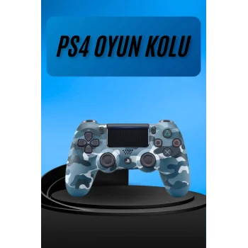 PS4 Joystick Oyun Kolu Titreşimli Uzun Pil Ömrü USB Şarj Kablolu