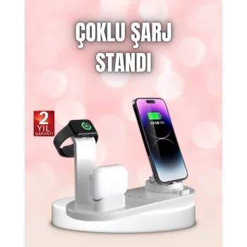 Qi Destekli Tüm Cihazlarla Uyumlu Kablosuz Şarj Ünitesi