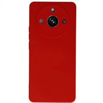 Realme 11 Pro Kılıf Nano İçi Kadife Silikon - Kırmızı