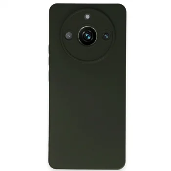 Realme 11 Pro Kılıf Nano İçi Kadife Silikon - Koyu Yeşil
