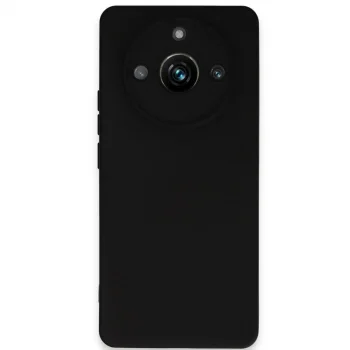 Realme 11 Pro Kılıf Nano İçi Kadife Silikon - Siyah