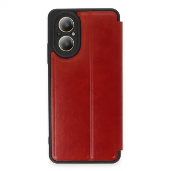 Realme 12 Lite Kılıf Flip Cover - Kırmızı