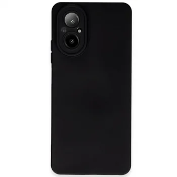 Realme 12 Lite Kılıf Nano İçi Kadife Silikon - Siyah