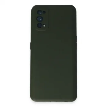 Realme 7 Pro Kılıf Nano İçi Kadife Silikon - Koyu Yeşil