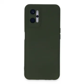 Realme 9i 4g Kılıf Nano İçi Kadife Silikon - Koyu Yeşil