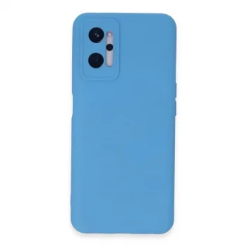 Realme 9i 4g Kılıf Nano İçi Kadife Silikon - Mavi