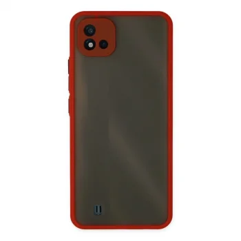 Realme C11 2021 Kılıf Montreal Silikon Kapak - Kırmızı