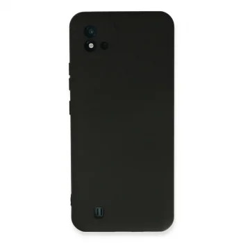 Realme C11 2021 Kılıf Nano İçi Kadife Silikon - Siyah