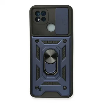 Realme C11 2021 Kılıf Pars Lens Yüzüklü Silikon - Lacivert