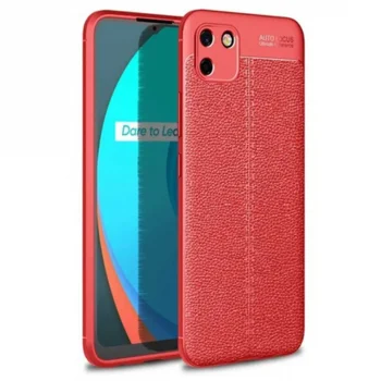 Realme C11 Kılıf Auto Focus Kapak - Kırmızı